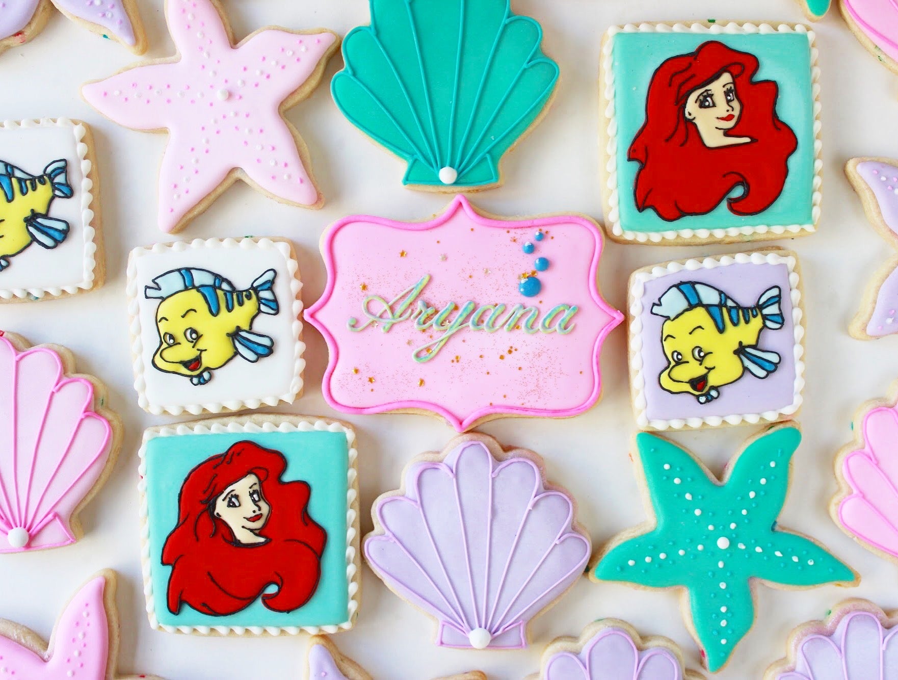 Little Mermaid Sugar Cookie Set