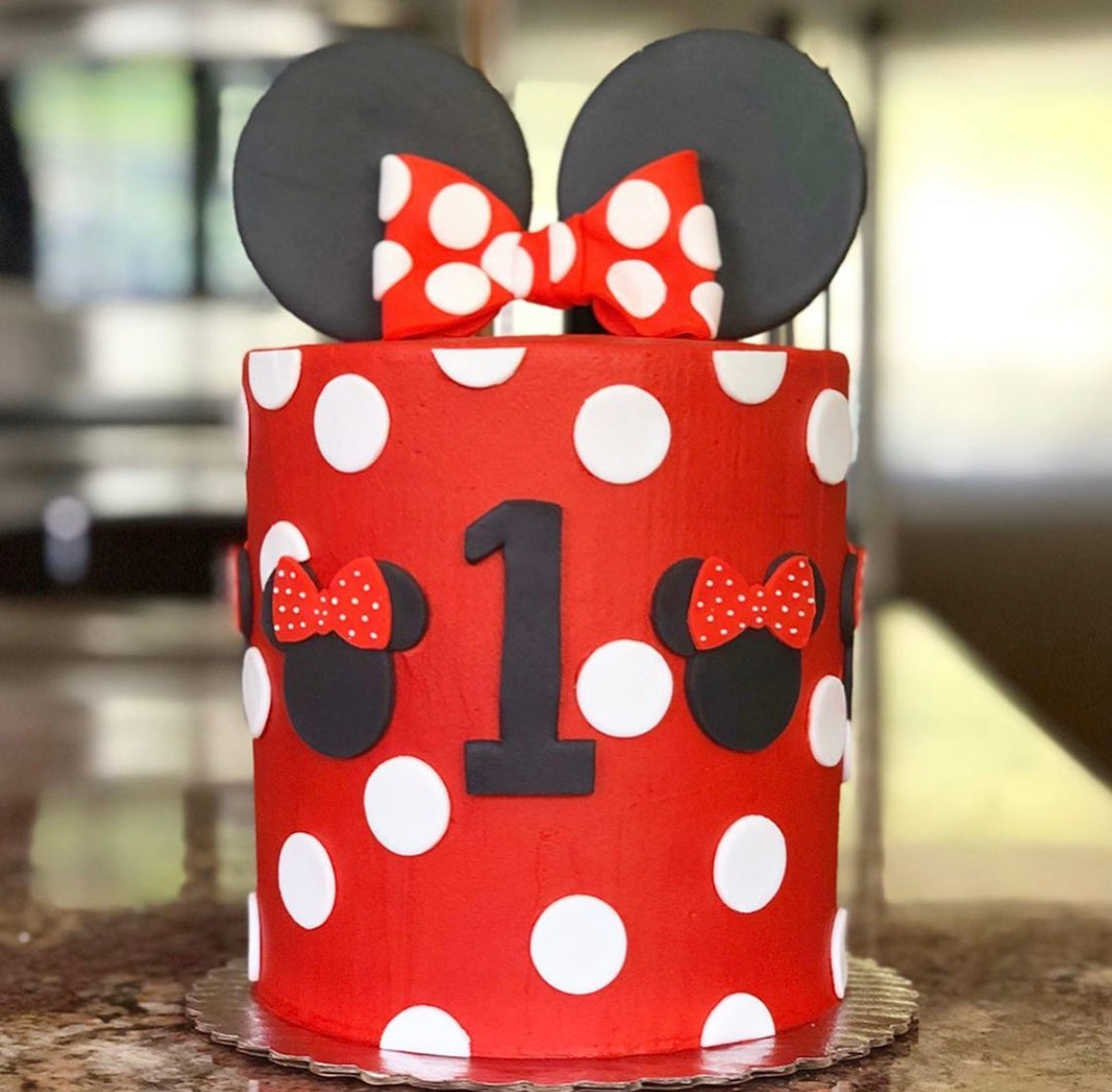 Minnie Mouse Red Cake Topper Minnie Mouse Red Birthday Cake - Etsy