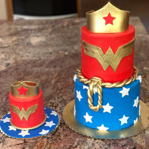 Wonder Woman Smash Cake