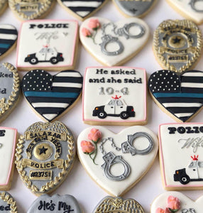 Police Wife Cookie Set